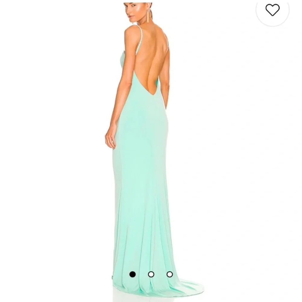 Katie May Los Angeles Great Kate Gown in Supercharged Mint(defects) - Picture 2 of 14